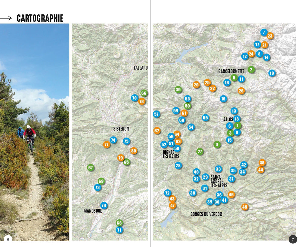 Topoguide cyclo - Alpes de Haute-Provence : 87 itinéraires VTT | VTOPO guide vélo VTOPO 