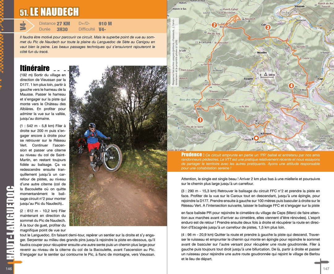 Topoguide cyclo - Hérault : 62 itinéraires VTT | VTOPO guide vélo VTOPO 