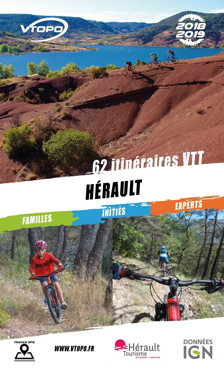 Topoguide cyclo - Hérault : 62 itinéraires VTT | VTOPO guide vélo VTOPO 