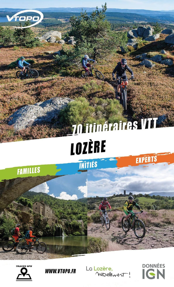 Topoguide cyclo - Lozère : 70 itinéraires VTT | VTOPO guide vélo VTOPO 