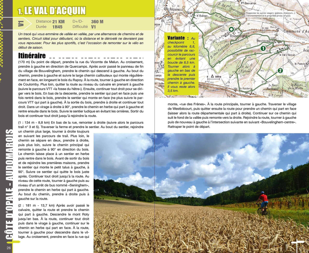 Topoguide cyclo - Nord-Pas-de-Calais : 50 circuits VTT | VTOPO guide vélo VTOPO 