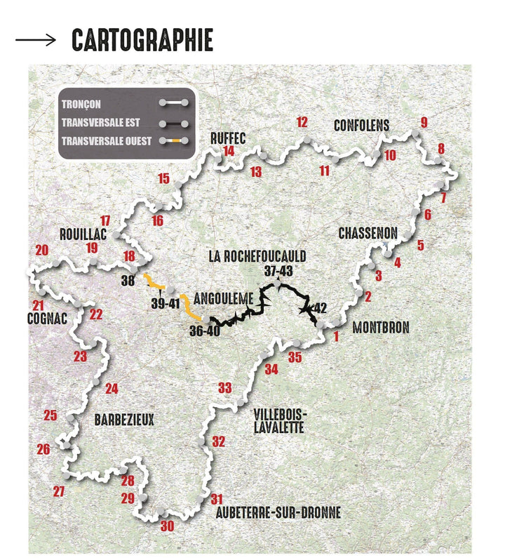 Topoguide cyclo - Tour VTT de la Charente - Itinérance | VTOPO guide vélo VTOPO 
