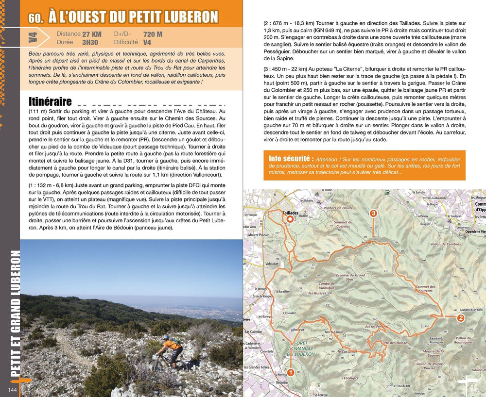 Topoguide cyclo - Vaucluse : 77 itinéraires VTT | VTOPO guide vélo VTOPO 
