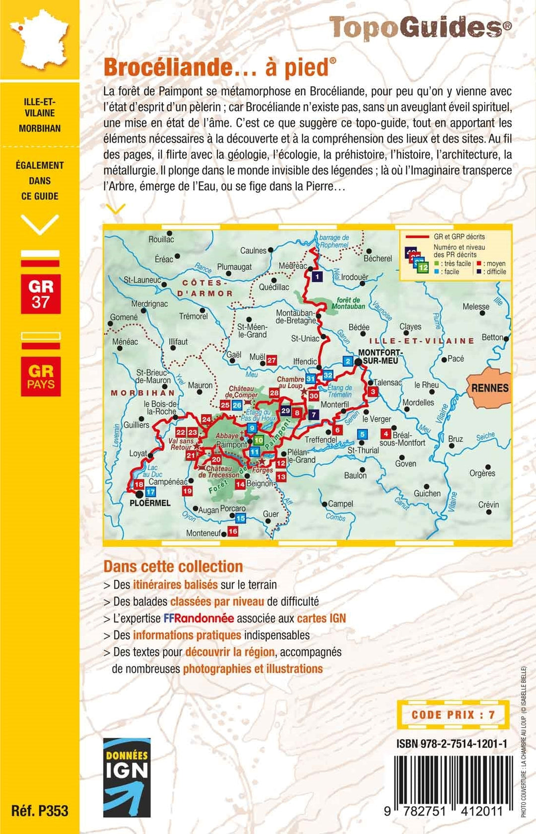 Topoguide de randonnée - Brocéliande à pied | FFR guide de randonnée FFR - Fédération Française de Randonnée 