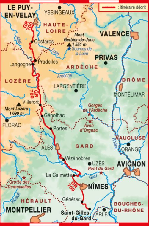 Topoguide de randonnée - Chemin de la Regordane - GR 700 (Haute-Loire, Lozère, Gard) | FFR guide de randonnée FFR - Fédération Française de Randonnée 