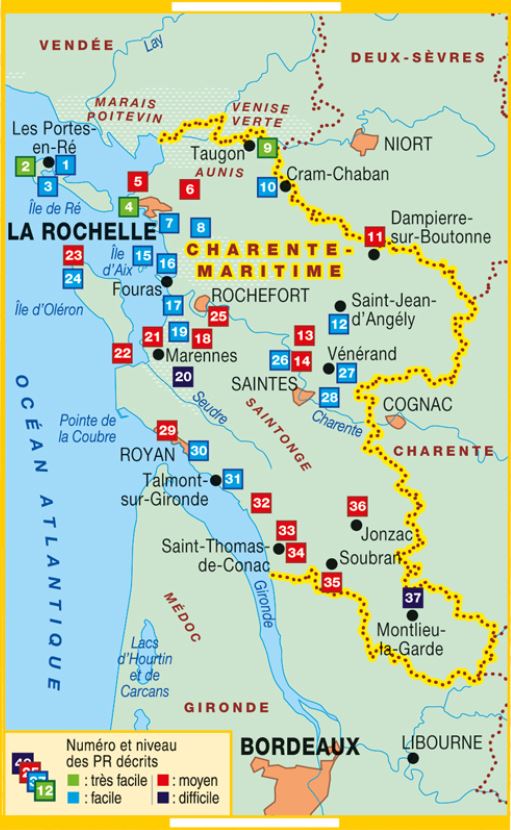 Topoguide de randonnée - La Charente Maritime à pied | FFR guide de randonnée FFR - Fédération Française de Randonnée 