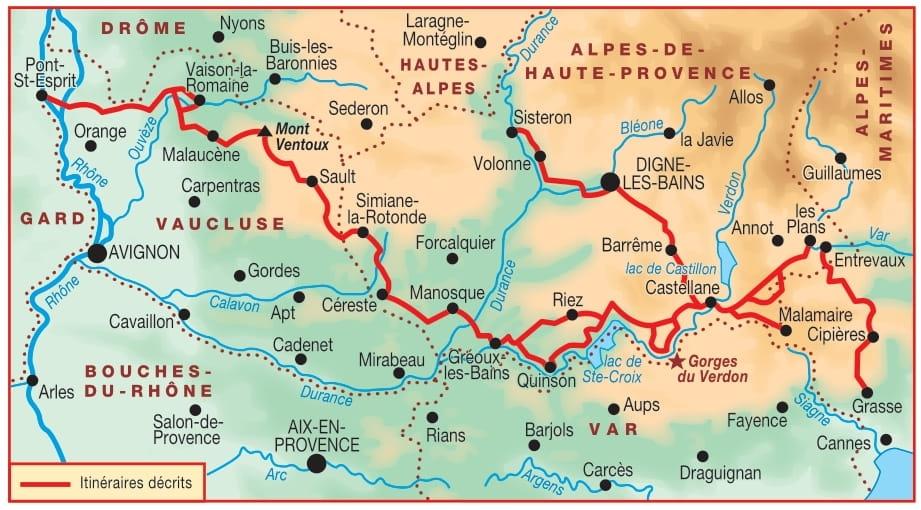 Topoguide de randonnée - La Haute Provence par les Gorges du Verdon - GR4 | FFR guide de randonnée FFR - Fédération Française de Randonnée 