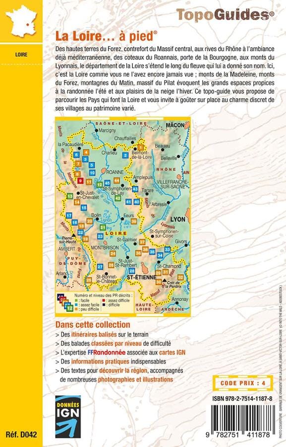 Topoguide de randonnée - la Loire à pied | FFR guide petit format FFR - Fédération Française de Randonnée 
