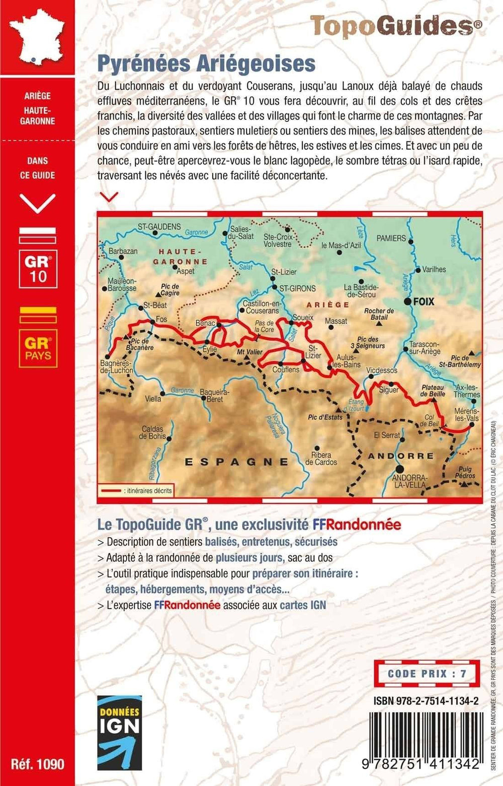 Topoguide de randonnée - La traversée des Pyrénées Ariégeoises - GR10 ...