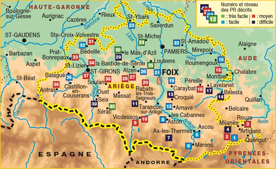 Topoguide de randonnée - L'Ariège à pied | FFR guide de randonnée FFR - Fédération Française de Randonnée 