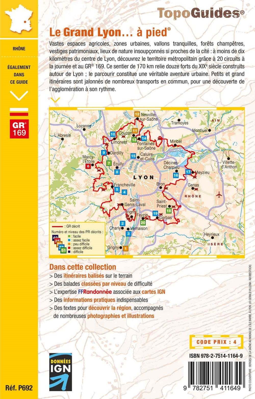 Topoguide de randonnée - Le Grand Lyon à pied | FFR guide de randonnée FFR - Fédération Française de Randonnée 