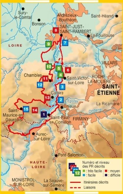 Topoguide de randonnée - Les Gorges de la Loire à pied | FFR guide de randonnée FFR - Fédération Française de Randonnée 