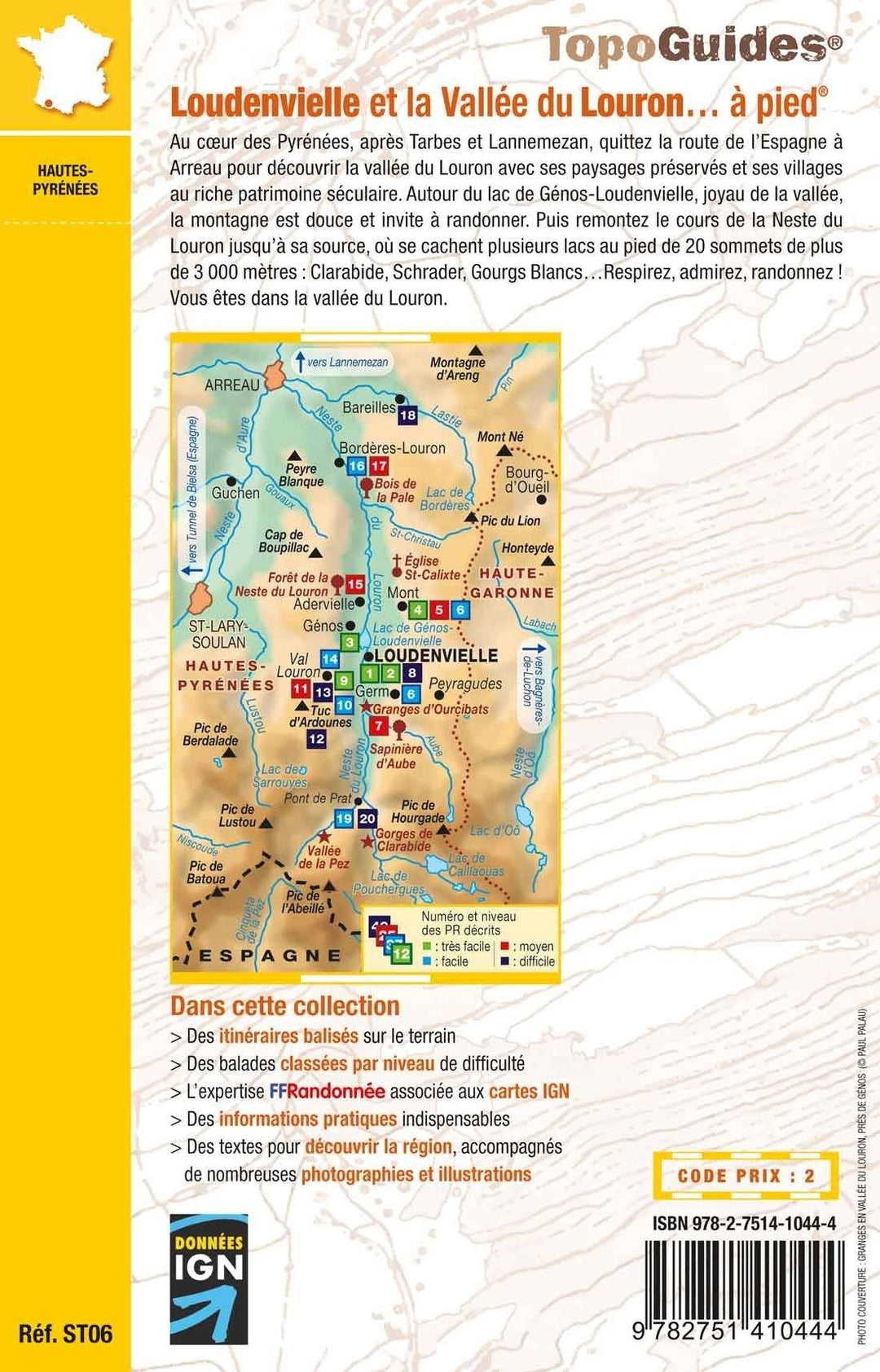 Topoguide de randonnée - Loudenvielle et la vallée du Louron… à pied | FFR guide de randonnée FFR - Fédération Française de Randonnée 