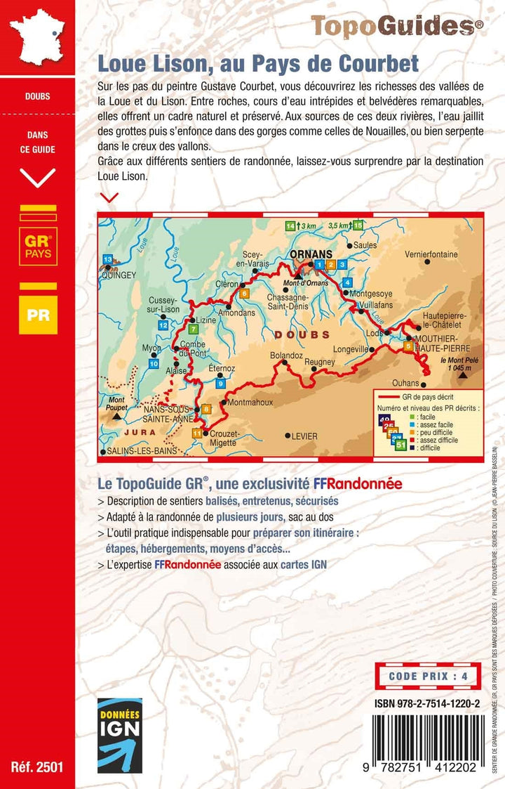Topoguide de randonnée - Loue Lison au Pays de Courbet | FFR guide de conversation FFR - Fédération Française de Randonnée 
