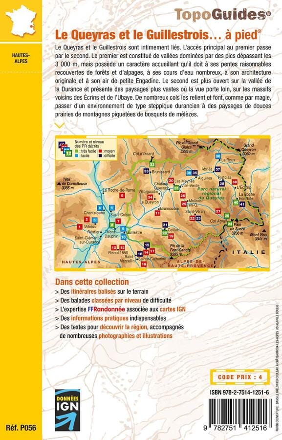 Topoguide de randonnée - Queyras et le Guillestrois à pied | FFR guide petit format FFR - Fédération Française de Randonnée 