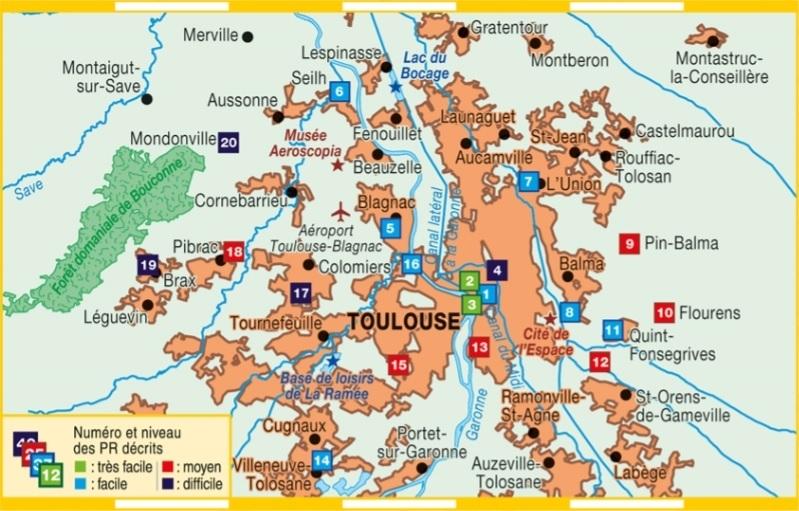 Topoguide de randonnée - Toulouse métropole à pied | FFR guide de randonnée FFR - Fédération Française de Randonnée 