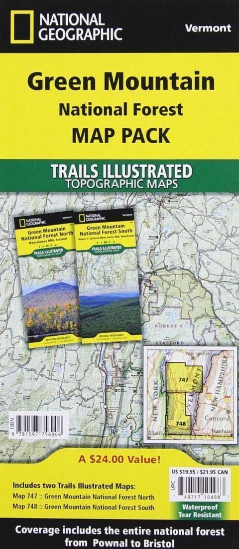 Green Mountains National Forest, Map Pack Bundle by National Geographic Maps