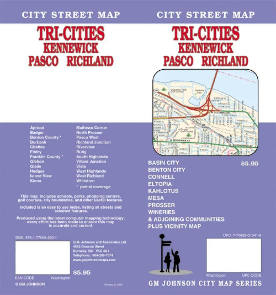 Tri-Cities Washington-Kennewick - Pasco and Richland | GM Johnson Road Map 