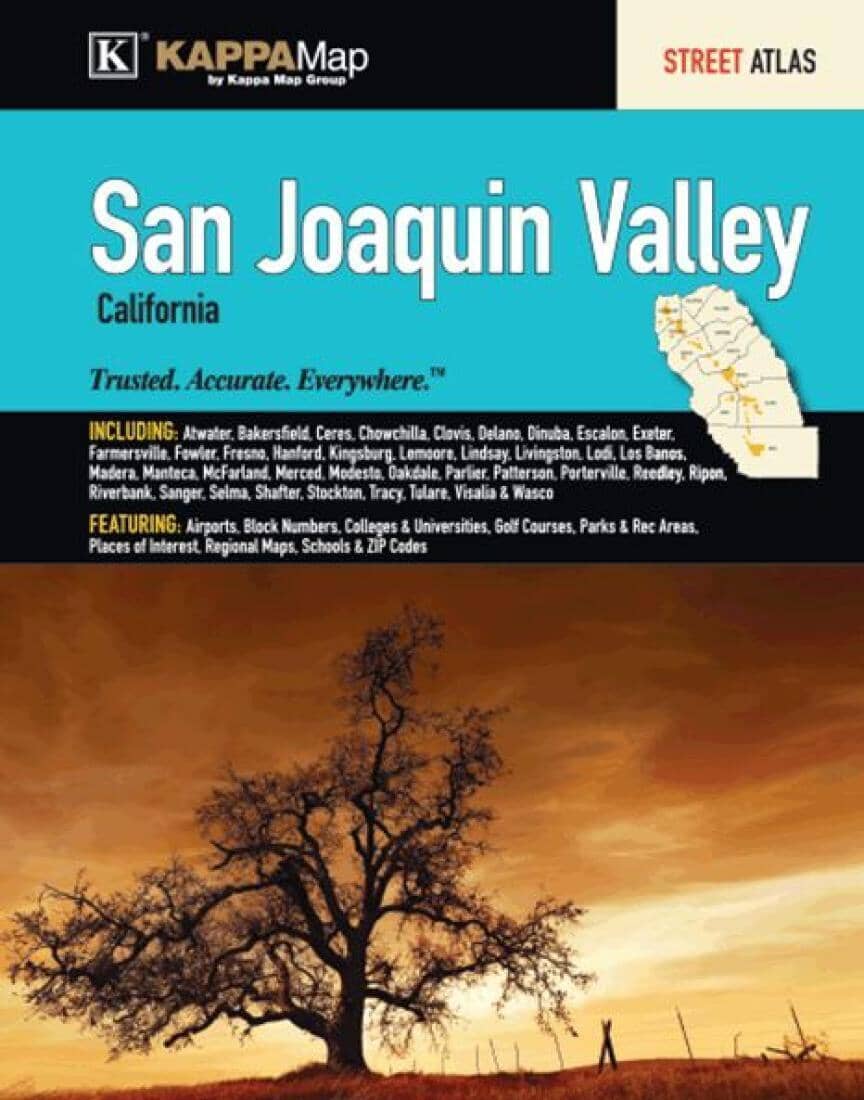 San Joaquin Valley, CA, Street Atlas by Kappa Map Group