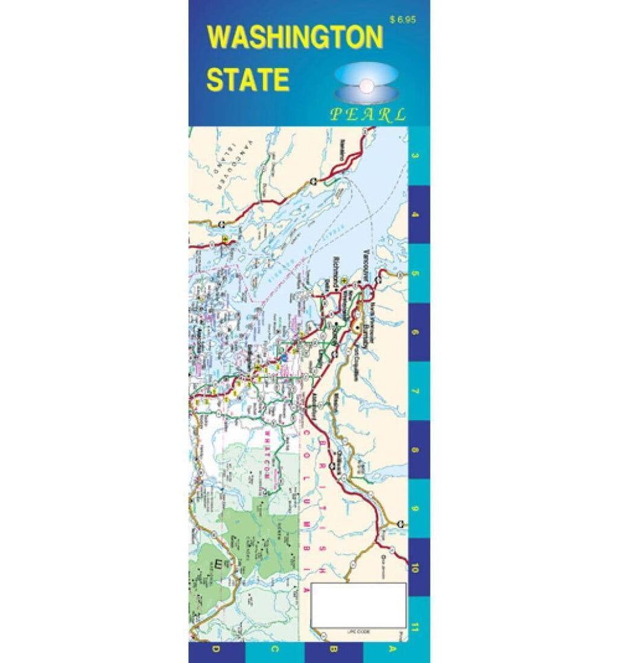 Washington - Pearl Map - laminated | GM Johnson Road Map 