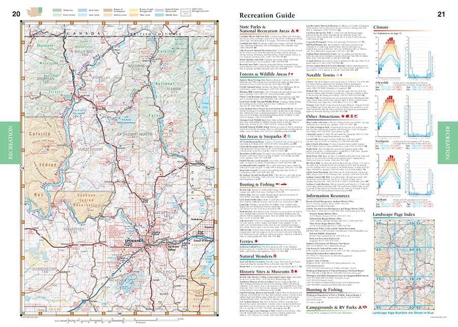 Washington Road and Recreation Atlas | Benchmark Maps atlas Benchmark Maps 