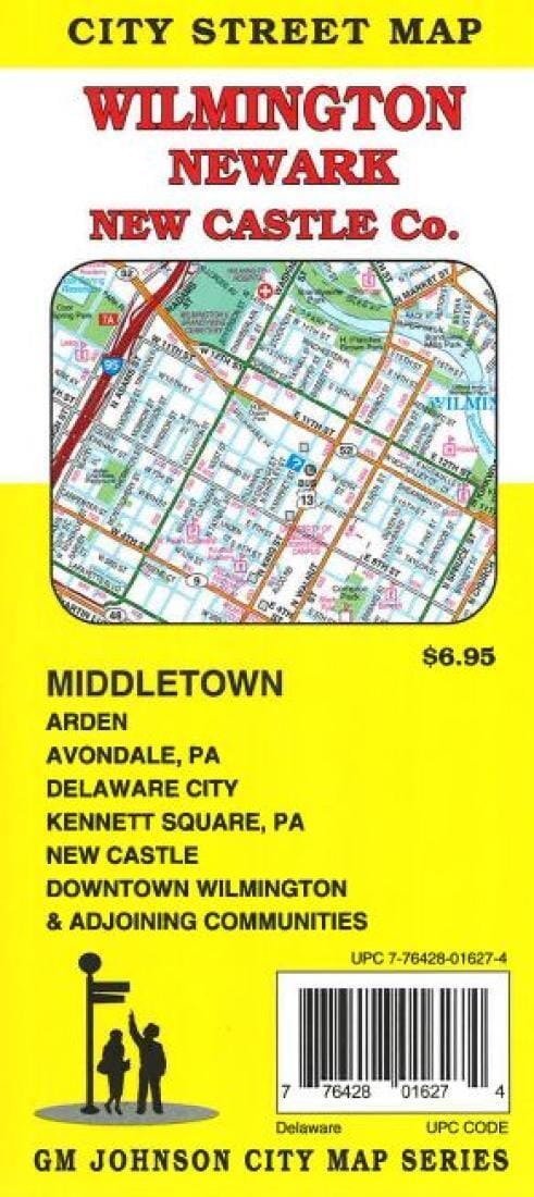 Wilmington - Newark - + New Castle Co - Delaware | GM Johnson Road Map 